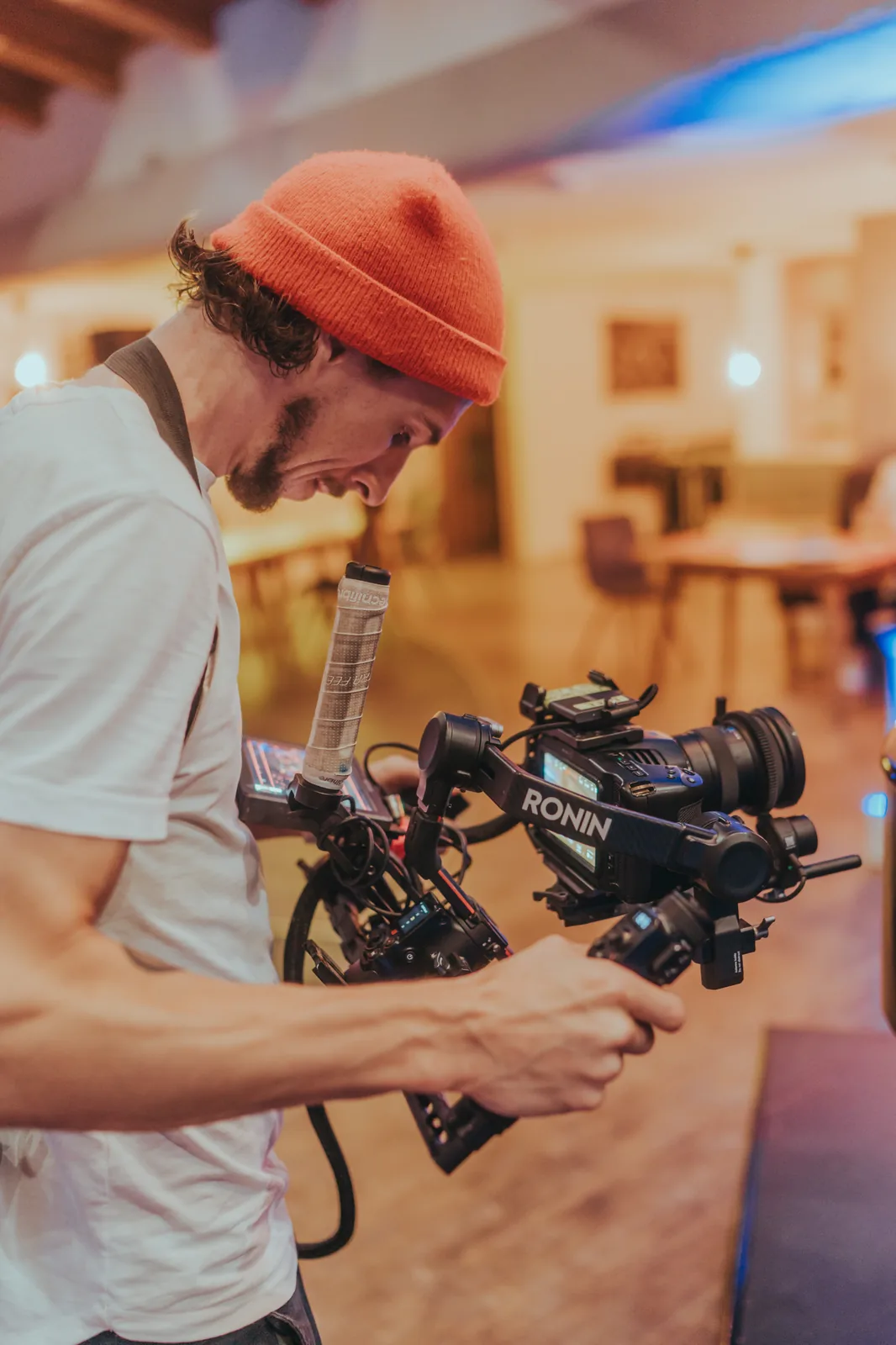 Gimbal-Dreh für ein Social-Media-Video