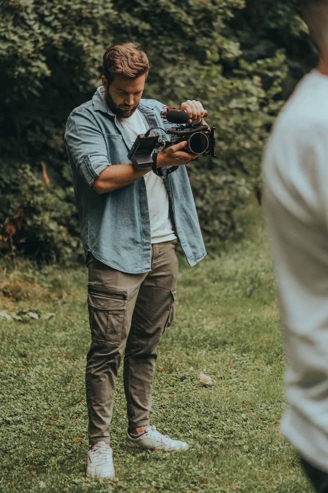 Videoproduktion beim Outdoor-Dreh in Köln