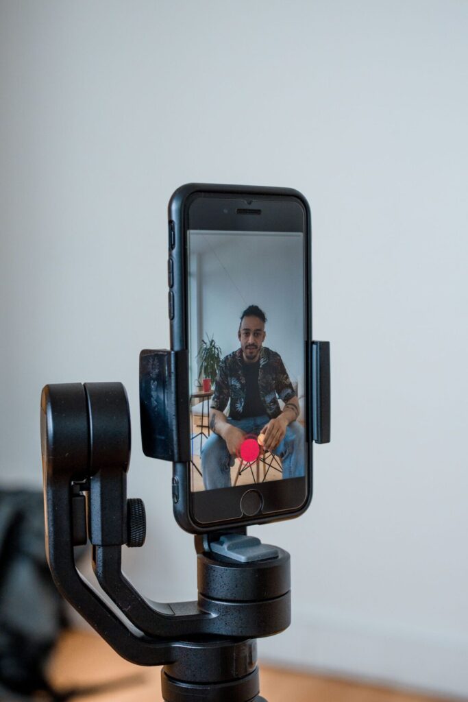 Reel-Dreh mit Smartphone auf Gimbal
