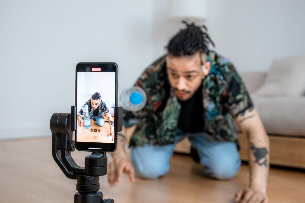Videodreh im Hochformat mit Gimbal