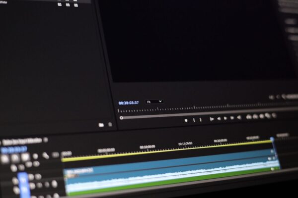 Videoschnitt-Timeline in der Software